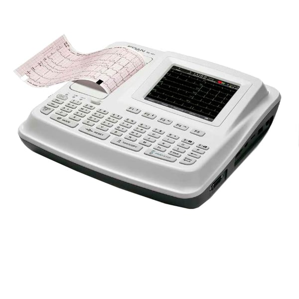 Electrocardiógrafo de 6 canais com ecrã de 5,7'' e interpretação o ECG incluída