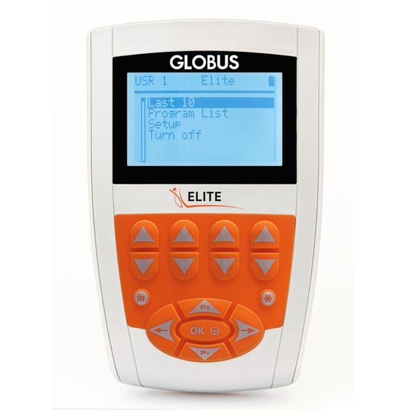 Eletroestimulador Globus Elite: 300 aplicações e 98 programas para fitness, beleza e tratamento da dor