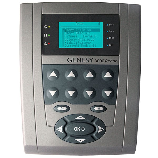 Eletroestimulador Genesy 3000 Rehab com 4 canais e 180 programas