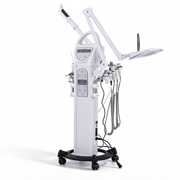 Equipa multifuncional estética Entir profissional: Torre multifunción digital de uso profissional 9 em 1, imprescindível em tratamentos de estética