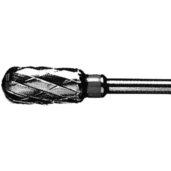 Fresa fabricada em carburo de Tungsteno 1606: Abrasão Grossa. Ideal para o desbaste forte e agressivo de unhas