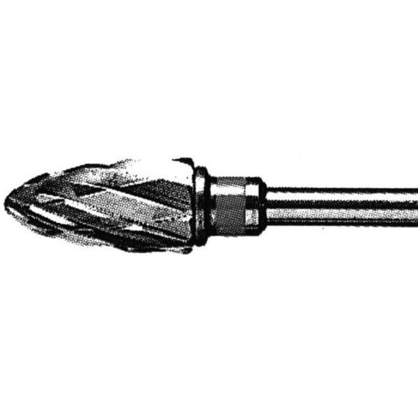 Fresa fabricada em carburo de Tungsteno 1608: Abrasão Grossa. Ideal para o desbaste forte e agressivo de unhas