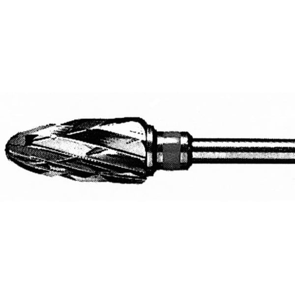 Fresa fabricada em carburo de Tungsteno 0251: Abrasão Grossa. Ideal para o desbaste forte e agressivo unhas
