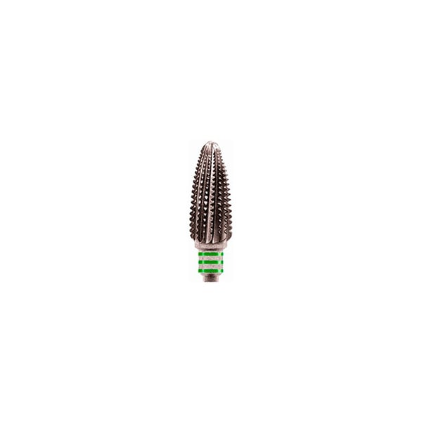 Fresa fabricada em carburo de Tungsteno HFL 251QSCN: Abrasão Alta. Ideal para o desbaste forte e agressivo de unhas