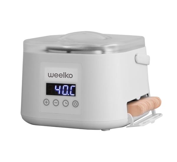 Fundidor de cera quente com ecrã digital EPILSPAT: Com regulação de temperatura de 35 a 125ºC e capacidade de 500 ml