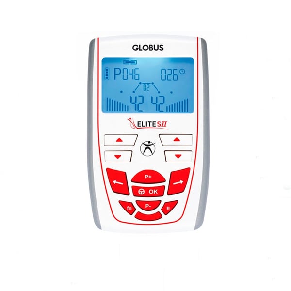 Eletroestimulador para fitness e beleza Globus Elite S II com dois canais e 100 programas (com bateria recargable)