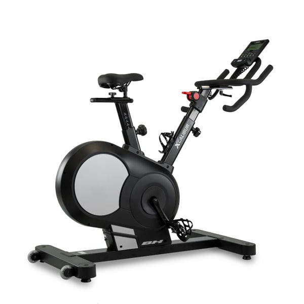Bicicleta indoor BH Fitness Xcalibur Magnetic Silver: Smart Bike com resistência magnética de 24 níveis e 800 vatios máximos