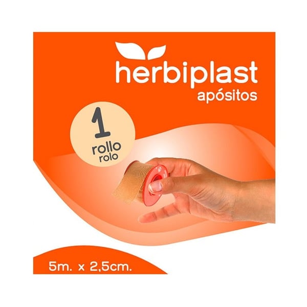Herbiplast esparadrapo teia 5metros x 2,5 centímetros