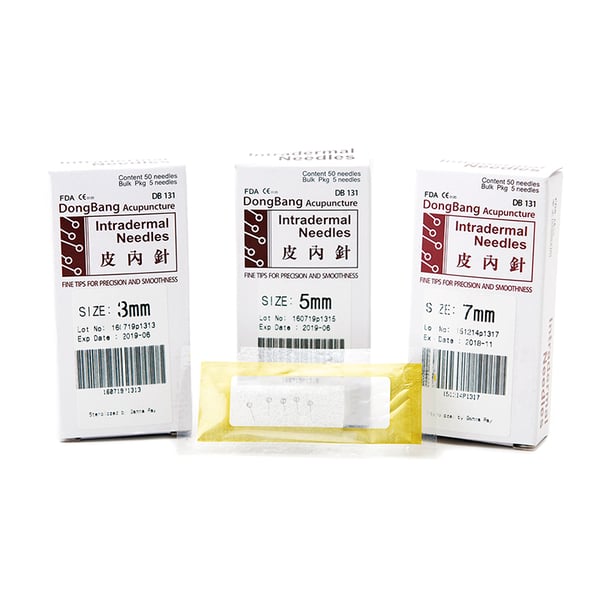 Agulha intradermal DongBang 50 unidades (três medidas disponíveis)