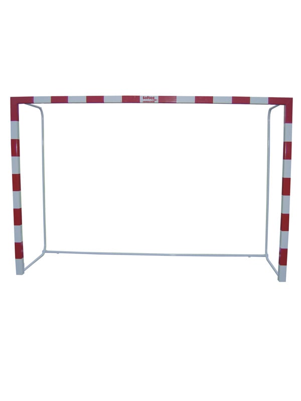 Jogo de Porterias Futebol-Salga e Balonmano de Alumínio Trasladables 80x80mm com Base de Cano Redondo