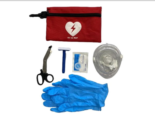 Kit RCP Vermelho (Reanimación Cardiopulmonar)