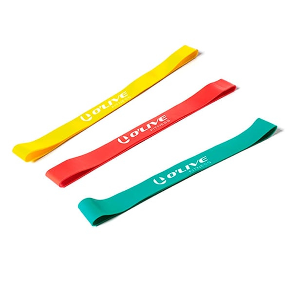Elásticos Loops Ou'Live Ruberband: Ideal para trabalhos de força e equilíbrio (mini bands)
