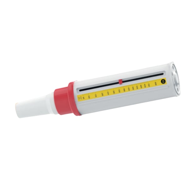 Medidor de fluxo MINI WRIGHT STANDARD: controlo domiciliário do asma