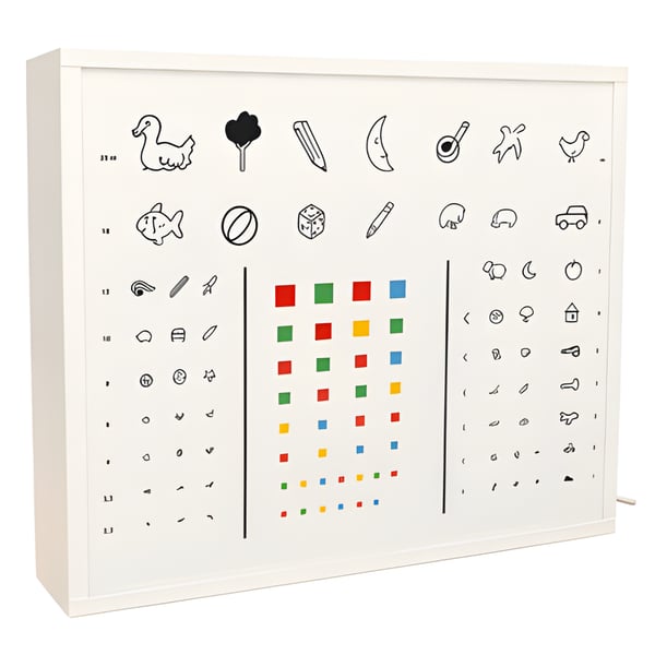 Optotipo para avaliação de agudeza visual para crianças