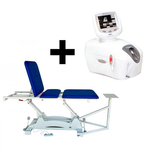 Pack marquesa de trações com altura elevable Servitec e Unidade de tração vertebral Tru Trac