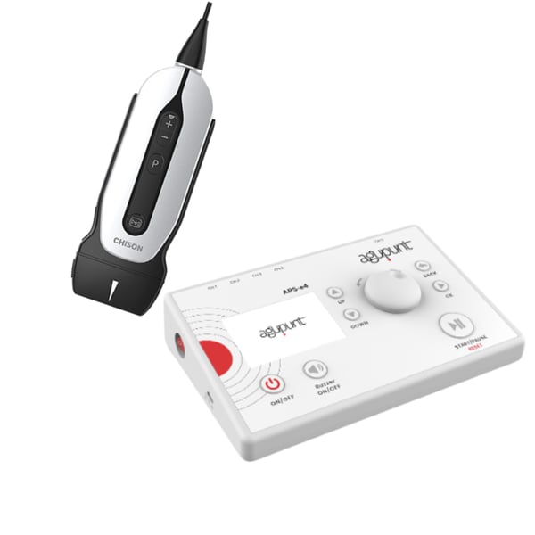 Pack poupança: Ecógrafo Portátil Chison SonoEye P2 com Sonda Linear de 7.5MHz, 40mm + APS e4 dispositivo de electrólisis percutánea terapêutica