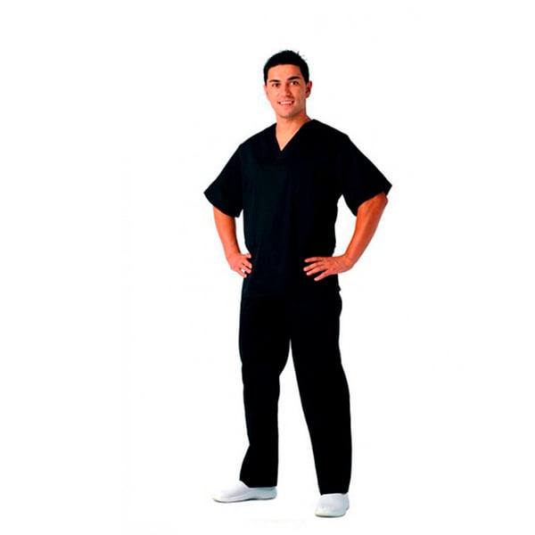 Calça sanitária preto unisex Kinefis. Tergal 200 gramas. Fabricação nacional - ÚLTIMAS UNIDADES!
