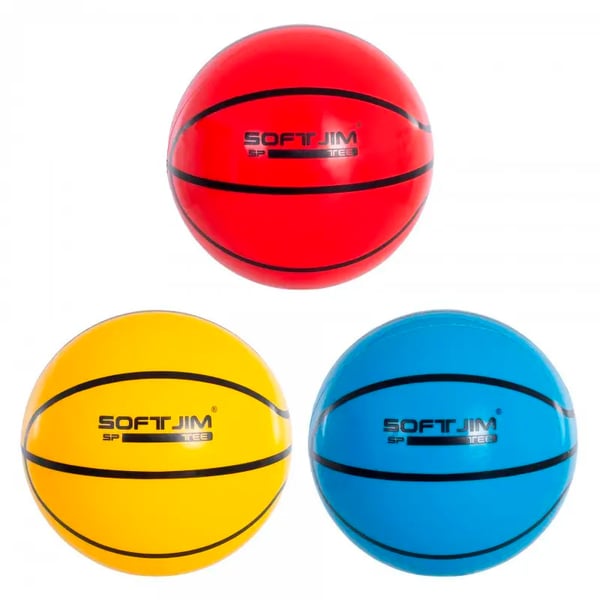 Pelota polivalente Lisa soft cores de 18 cm em várias cores