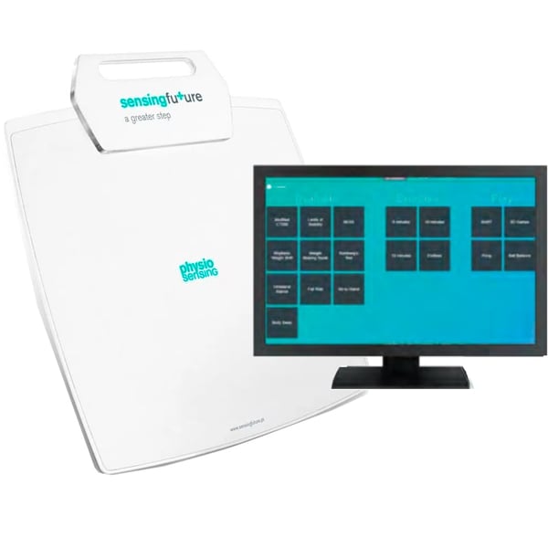 Plataforma de neurehabilitación Physiosensing Rehab III: Plataforma de pressões para valoração e treinamento do equilíbrio. Ideal para Neurorehabilitación, reabilitação física e posturografía.
