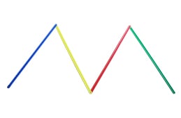 Peça de plástico para fazer formas planas