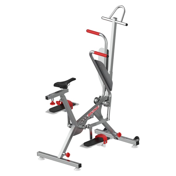 Poolbiking Monaco: exercício de alta intensidade de braços, pernas e core