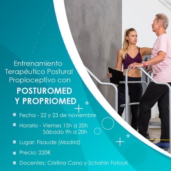 OFICINA DE TREINAMENTO TERAPÊUTICO POSTURAL PROPIOCEPTIVO COM O POSTUROMED E PROPRIOMED- PRESENCIAL - 22 E 23 NOVEMBRO - 2024