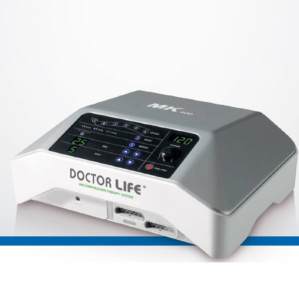 Equipa de presoterapia de 6câmaras MK 400L com dois regalos de perna