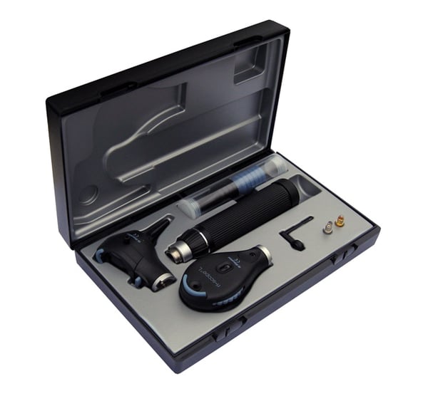 Otoscopio/Oftalmoscopio Riester ri-scope L-L3-L2, XL 2,5 V, Cabo C para 2 baterias alcalinas tipo C ou ri-ac