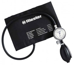 Tensiómetros aneroides Riester minimus II preto, braçadeira velcro pediátrico ¡ÚLTIMAS UNIDADES!