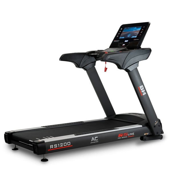 Fita de correr RS1200 Multimédia BH Fitness: ecrã táctil e tecnologia Touch&Fun que permite visualizar diverso conteúdo multimédia