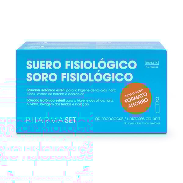Soro fisiológico em monodosis de 5 ml (Vários formatos)