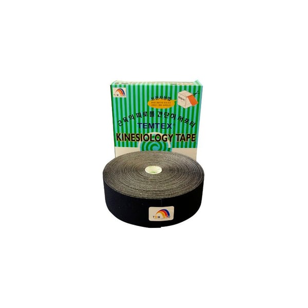Banda neuromuscular Temtex cor preta (5cm X 32m)