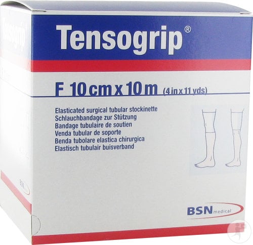 Tensogrip F Pernas Grossas e Muslos: Ligadura Tubular Compresiva com algodão (10 cm x 10 metros)