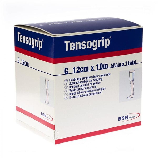 Tensogrip G Pernas Grossas: Ligadura Tubular Compresiva com algodão (12 cm x 10 metros)