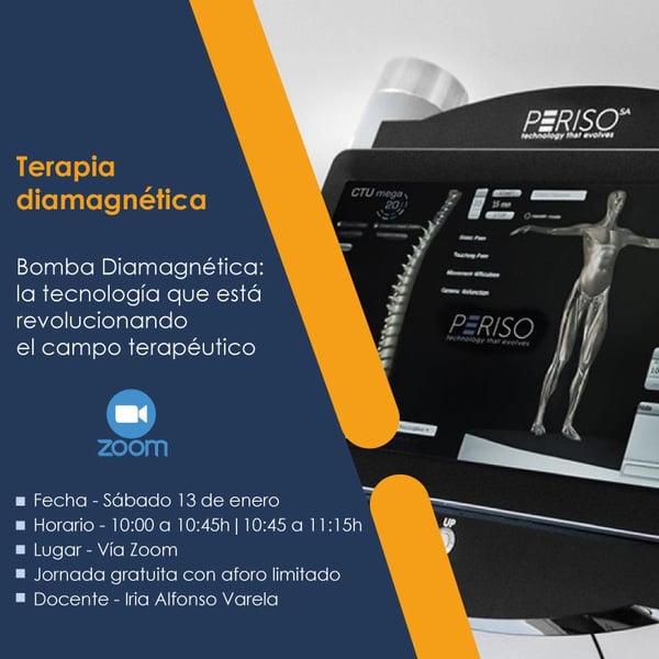 TERAPIA DIAMAGNÉTICA. BOMBA DIAMAGNÉTICA: A TECNOLOGIA QUE ESTÁ a REVOLUCIONAR O CAMPO TERAPÊUTICO - VIA ZOOM - 13-01-2024