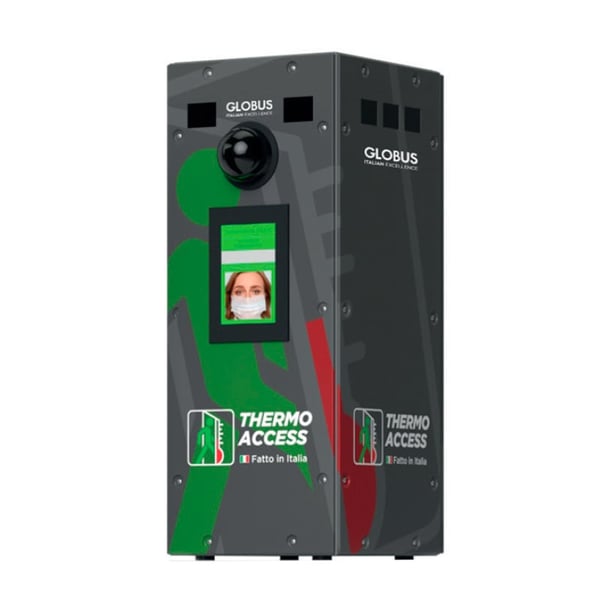 Controlo de acesso Thermo Access Desk com detector de temperatura corporal: Tamanho compacto e peso reduzido