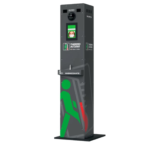 Controlo de acesso Thermo Access Totem com detector de temperatura corporal: Deteta imediatamente a temperatura