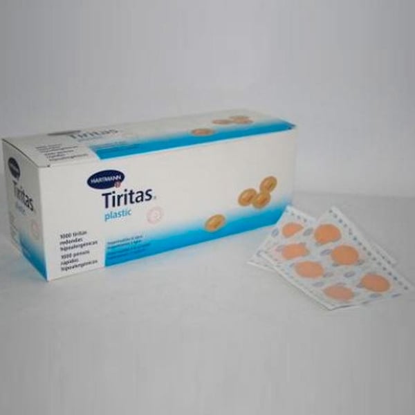 Tirita de plástico redonda 100 unidades