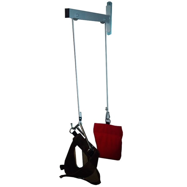 Tração cervical a parede giratória