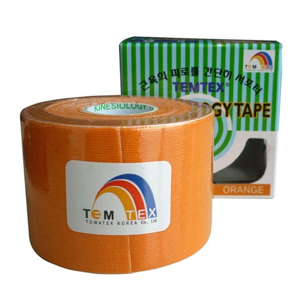 Temtex Kinesiology tape cor Laranja (5cm x 5m)
