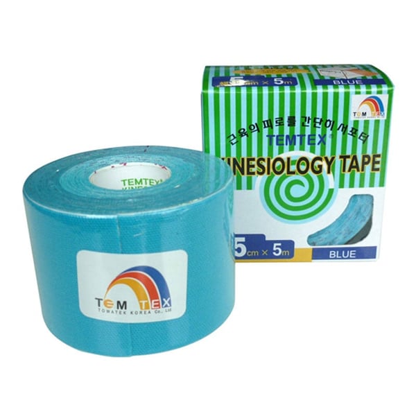 Temtex Kinesiology tape cor azul (5cm X 5m)