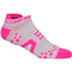 Oferta Final Temporada - Compressport Pró Racing Socks V2 Run Low Cut - Calcetines Ultratécnico Baixa - Cor Branca-Rosa