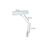 Candeeiro 84 leds luz regulable 6000k com pinza para fixação (quatro unidades)