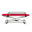 Marquesa elétrica para pediatria 62 cm: dois corpos, com subida reta sem deslocação lateral, corrimões, tampa facial e rodas escamoteables