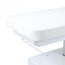 Marquesa elétrica de massagem Nush +: três motores, LED RGB, colchón SuperSoft e estofado PU branco
