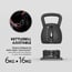 Kettlebell Ajustable Horizon Fitness de 6 a 16 kg com Sistema de Seleção Rápida