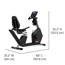 Bicicleta Reclinable Schwinn 280R com Resistência Magnética e Bluetooth