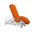 Marquesa el&eacute;trica para osteopatia: tr&ecirc;s corpos, com regula&ccedil;&atilde;o em altura, respaldo reclinable em negativo, Trendelenburg, portarrolos e rodas escamoteables (dois modelos dispon&iacute;veis) - Com bra&ccedil;os: 62cm x 191cm - Estofado premium - Refer&ecirc;ncia: CE-2359-ABRPC.62-PVC62