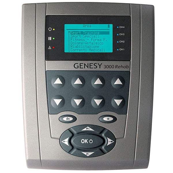 Electroestimulador Genesy 3000 Rehab com 4 canais e 180 programas