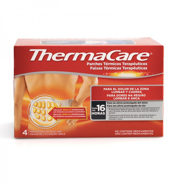 Thermacare lumbar: parches térmicos terapêuticos para a dor lumbar e de quadril (quatro unidades) Thermacare lumbar: parches térmicos terapêuticos para a dor lumbar e de quadril (quatro unidades)